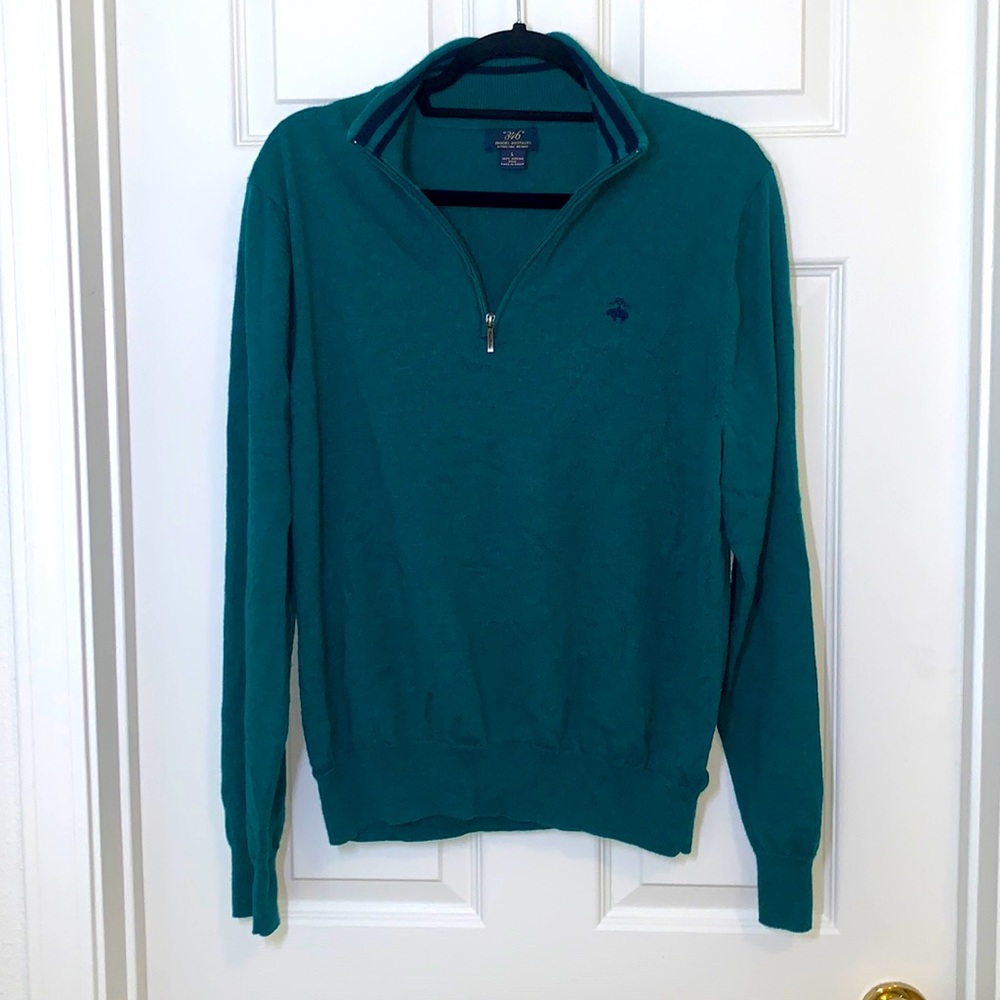 Brooks Brothers Italian Merino Half-Zip Sweater